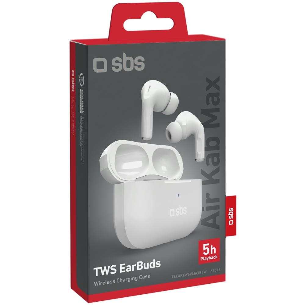 Auricolare TWS con ricarica wireless Colore Bianco - Foto 2