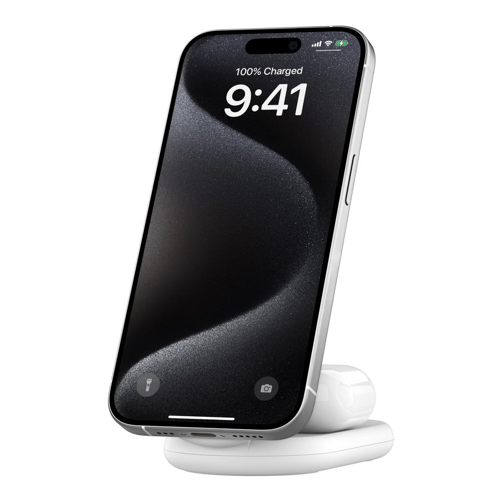 BoostCharge Cuffie / Smartphone Bianco USB Carica Wireless Ricarica rapida Interno - Foto 2