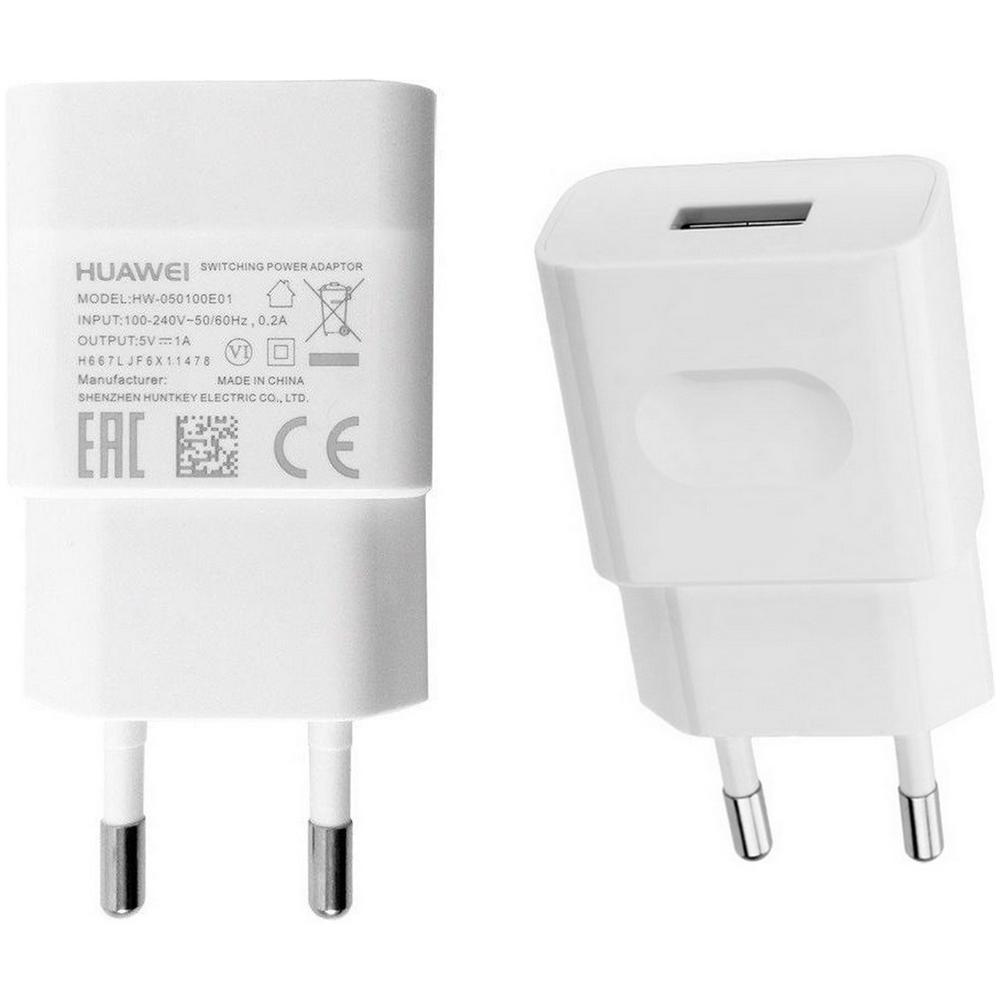 Caricabatteria Adattatore Parete Originale Hw-050100e01w Usb Bianco Venduto In Bustina Bulk Senza Scatola - Foto 1