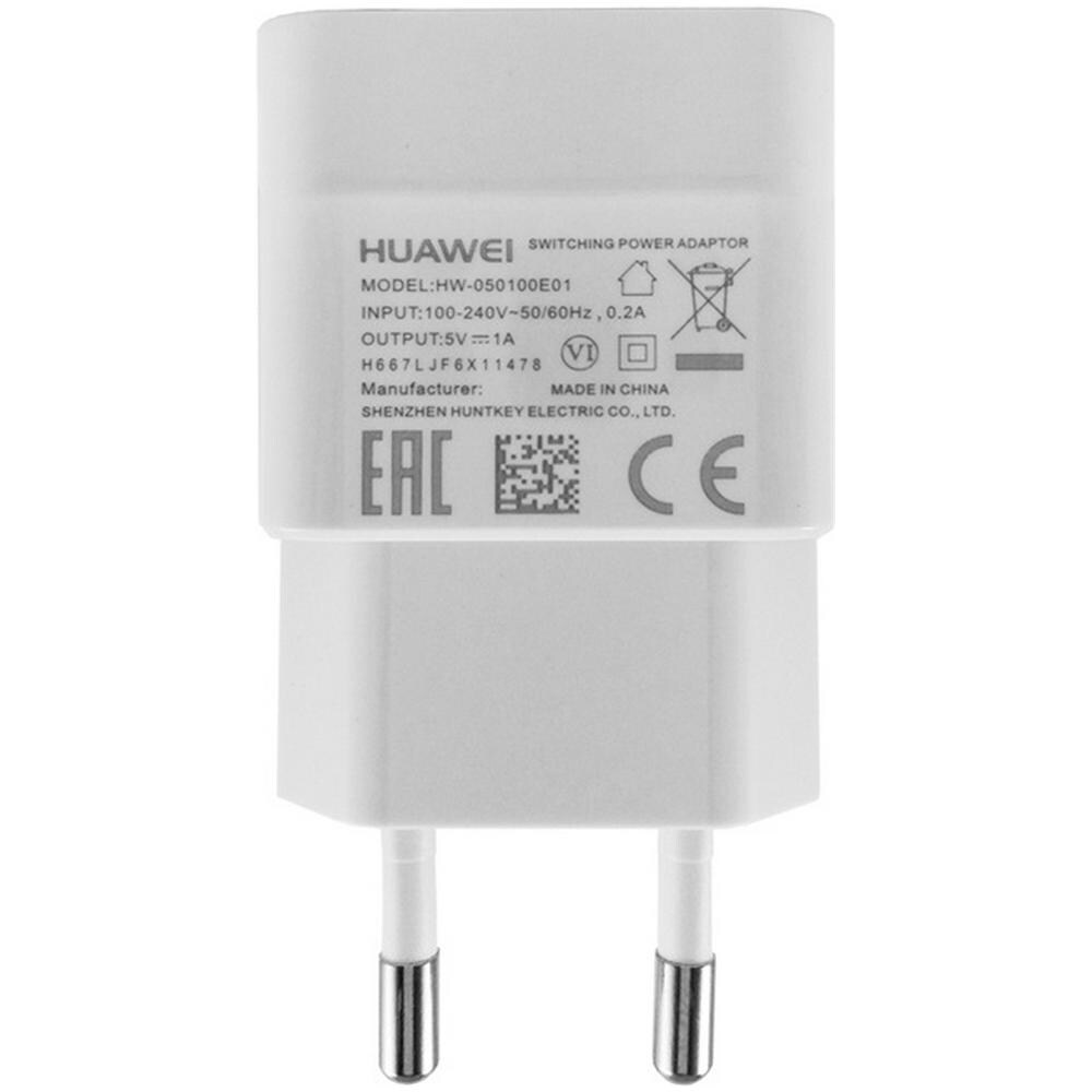 Caricabatteria Adattatore Parete Originale Hw-050100e01w Usb Bianco Venduto In Bustina Bulk Senza Scatola - Foto 2