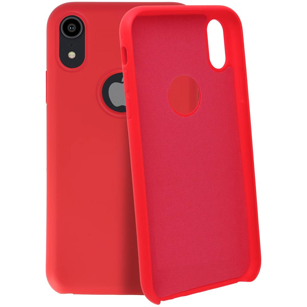 Cover Silicone Iphone Xr Semi-rigida Opaca Finitura Soft Touch Rosso - Foto 2