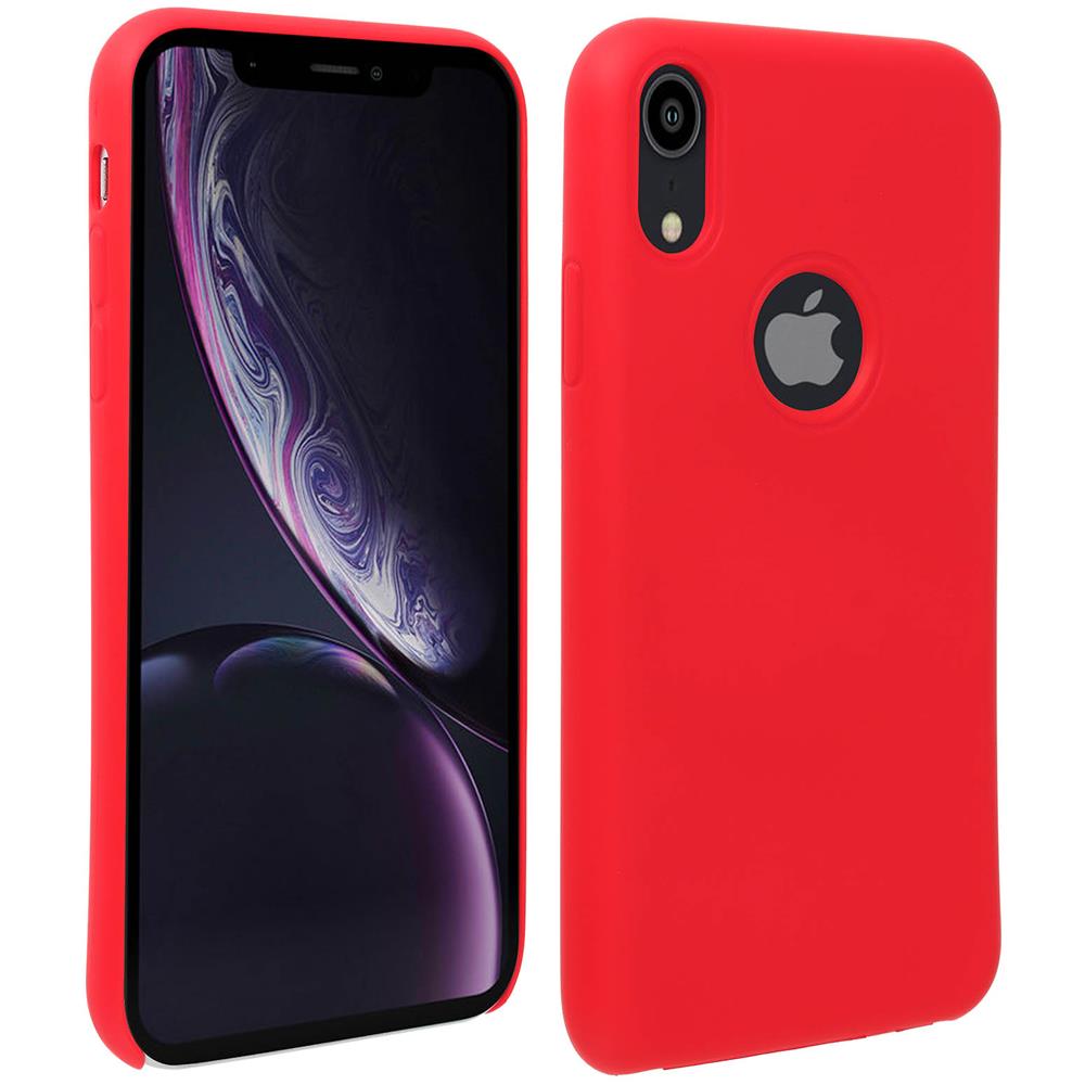 Cover Silicone Iphone Xr Semi-rigida Opaca Finitura Soft Touch Rosso - Foto 1