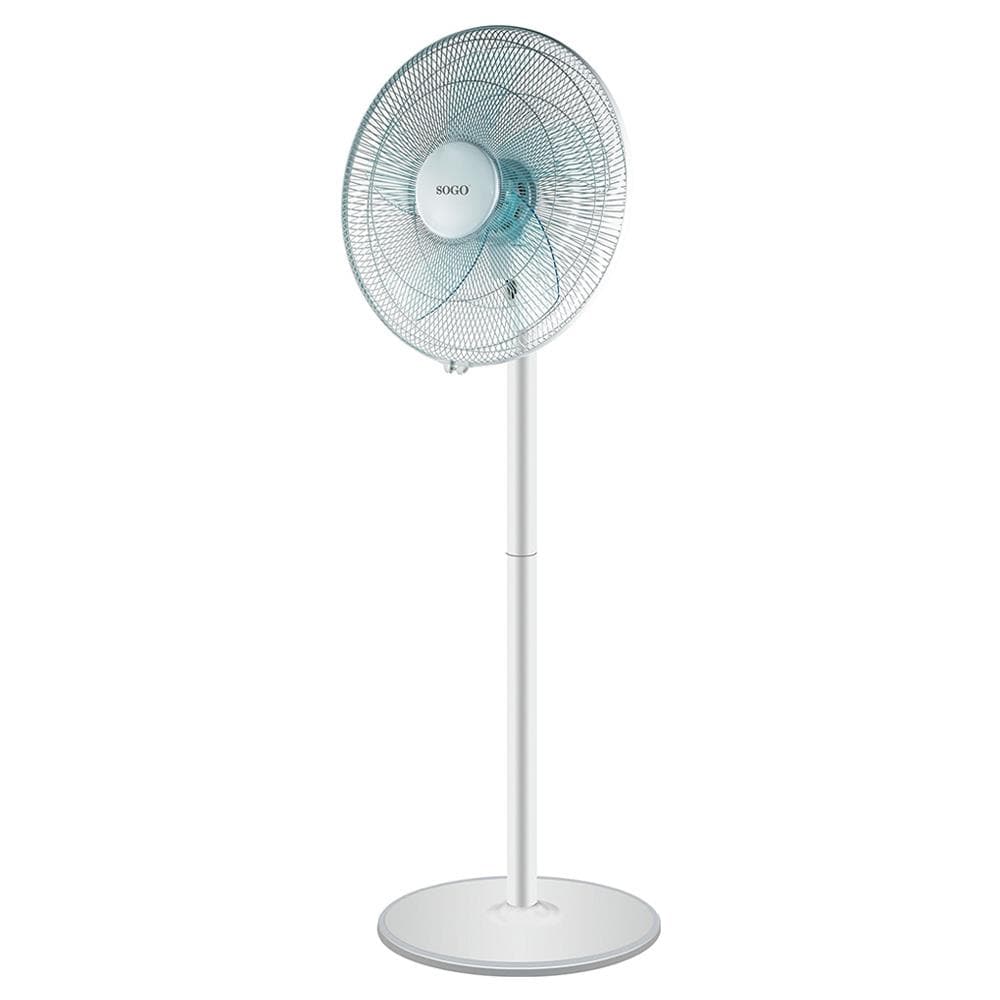 Ventilatore Da Pavimento / Tavolo 16 ""base Tonda 2 En1 50w Colore Bianco - 50w - Foto 2