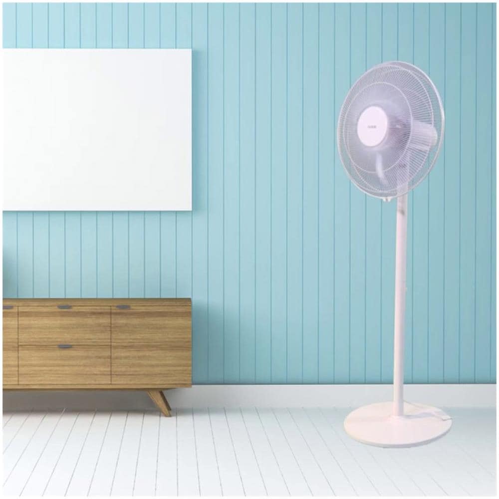 Ventilatore Da Pavimento / Tavolo 16 ""base Tonda 2 En1 50w Colore Bianco - 50w - Foto 4