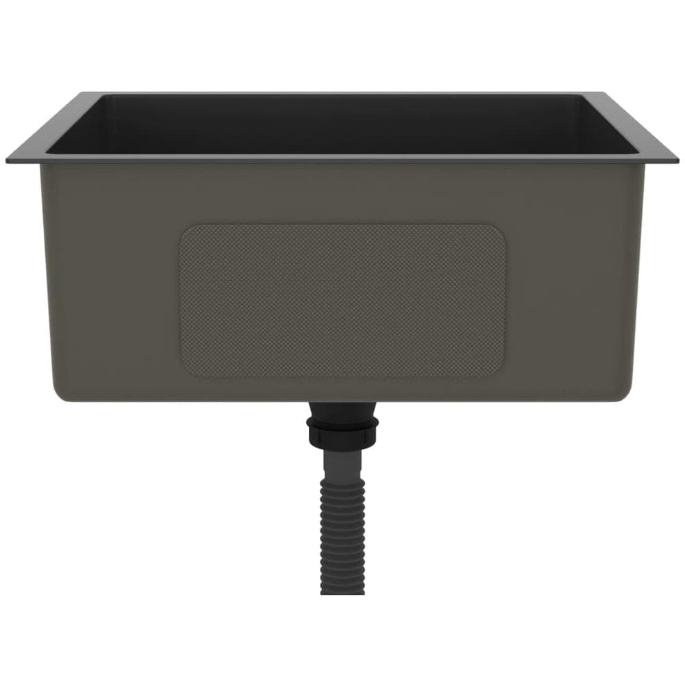 Lavello Da Cucina Lavorato A Mano Con Filtro Nero Acciaio Inox - Foto 8