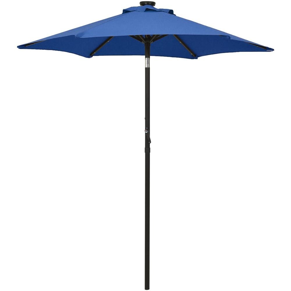 Ombrellone Con Led Azzurro 200x211 Cm In Alluminio - Foto 1
