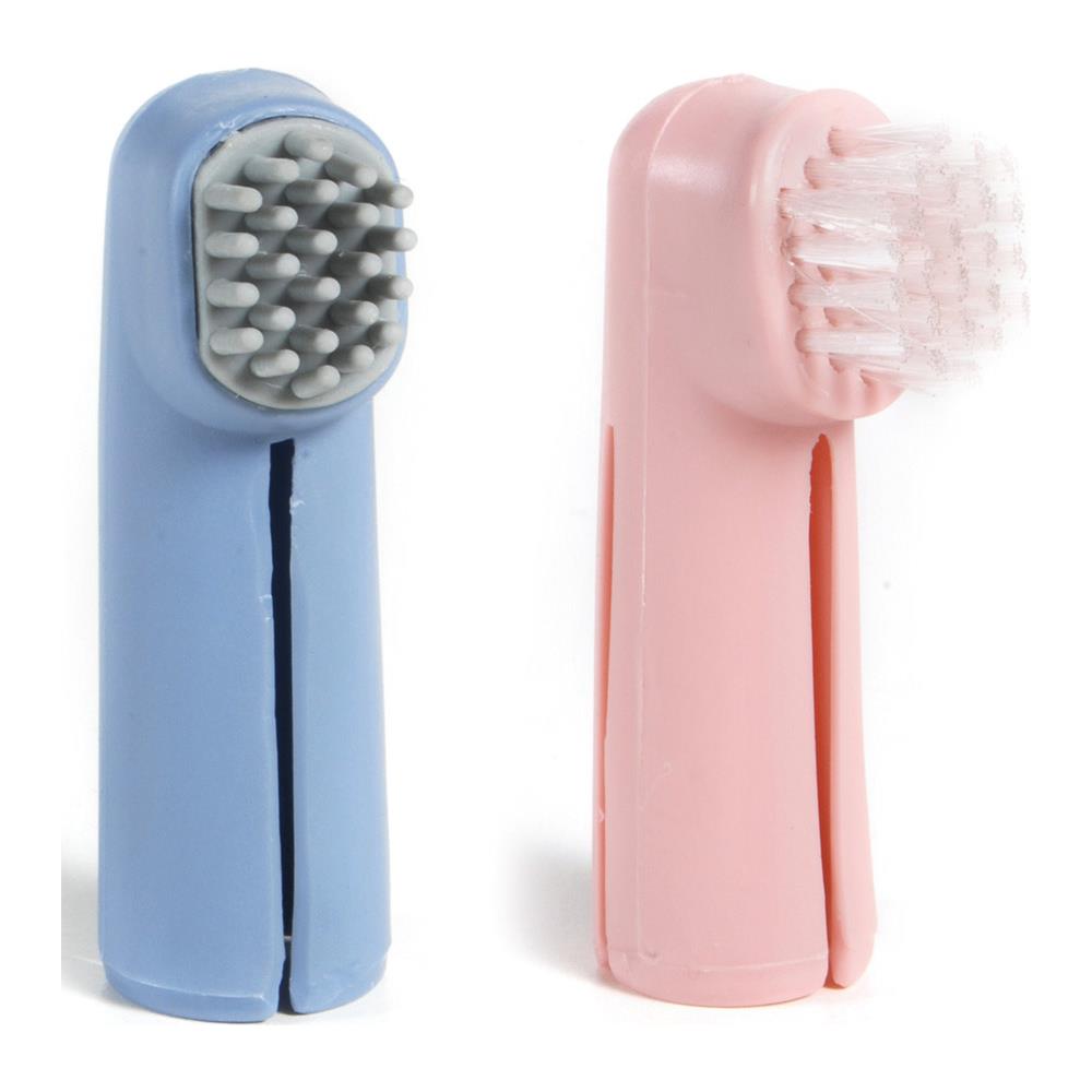 Kit 2 Spazzolini In Setole E In Gomma Per Cani E Gatti - Foto 1