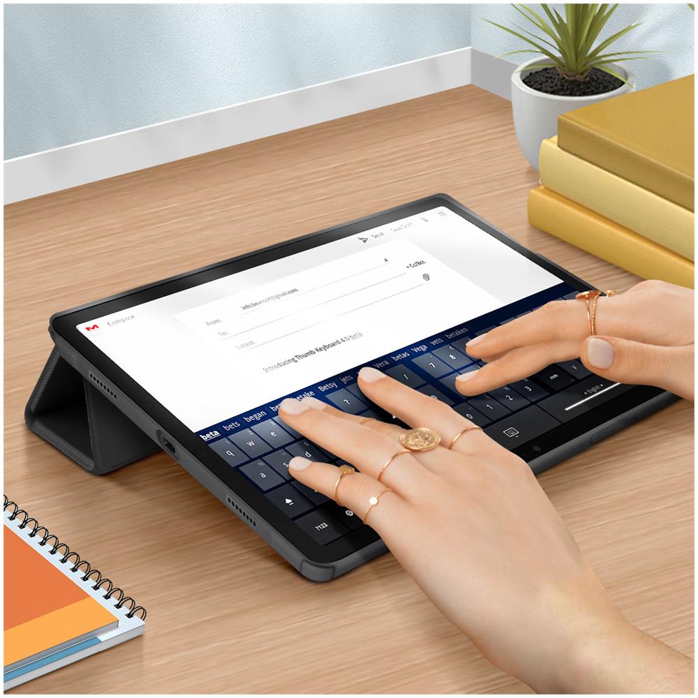 Custodia Galaxy Tab S7 Plus 12.4, S7 Fe, S8 Plus 2021 Funzione Tastiera Nera - Foto 2