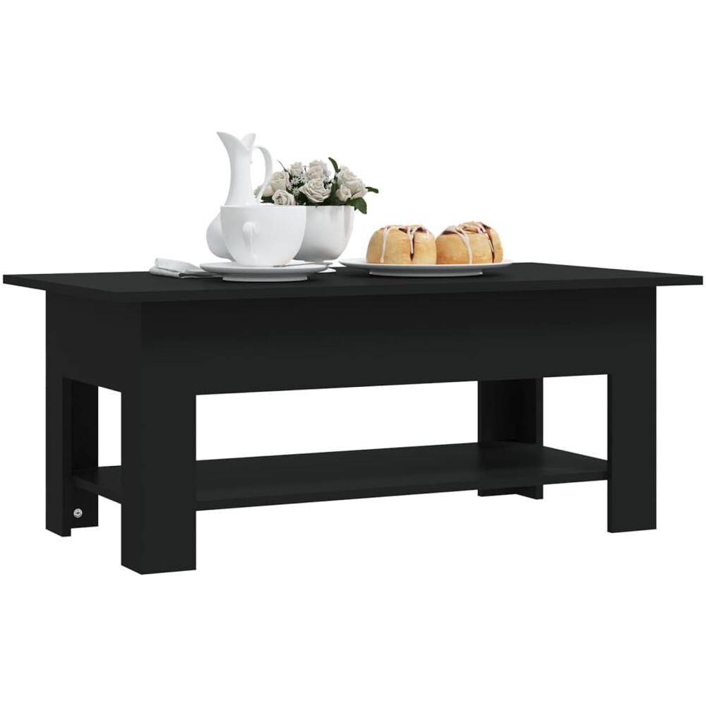 Tavolino da Salotto Nero 102x55x42 cm in Truciolato - Foto 3