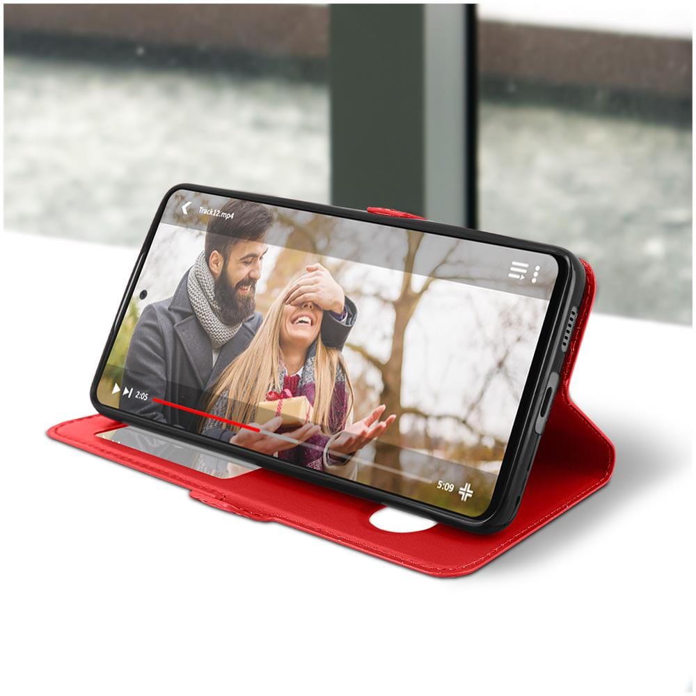 Custodiasamsung Galaxy A53 5g Doppia Finestra Supporto Video Rossa - Foto 2