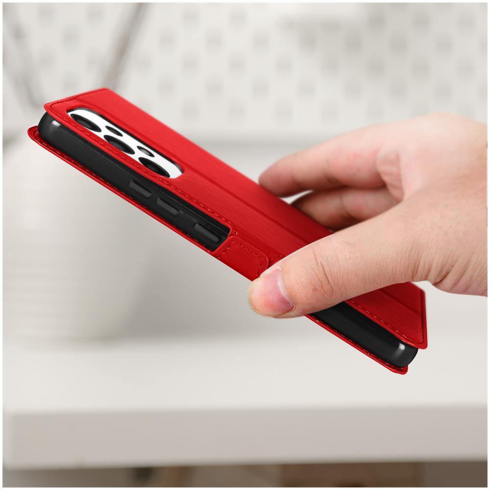 Custodiasamsung Galaxy A53 5g Doppia Finestra Supporto Video Rossa - Foto 5