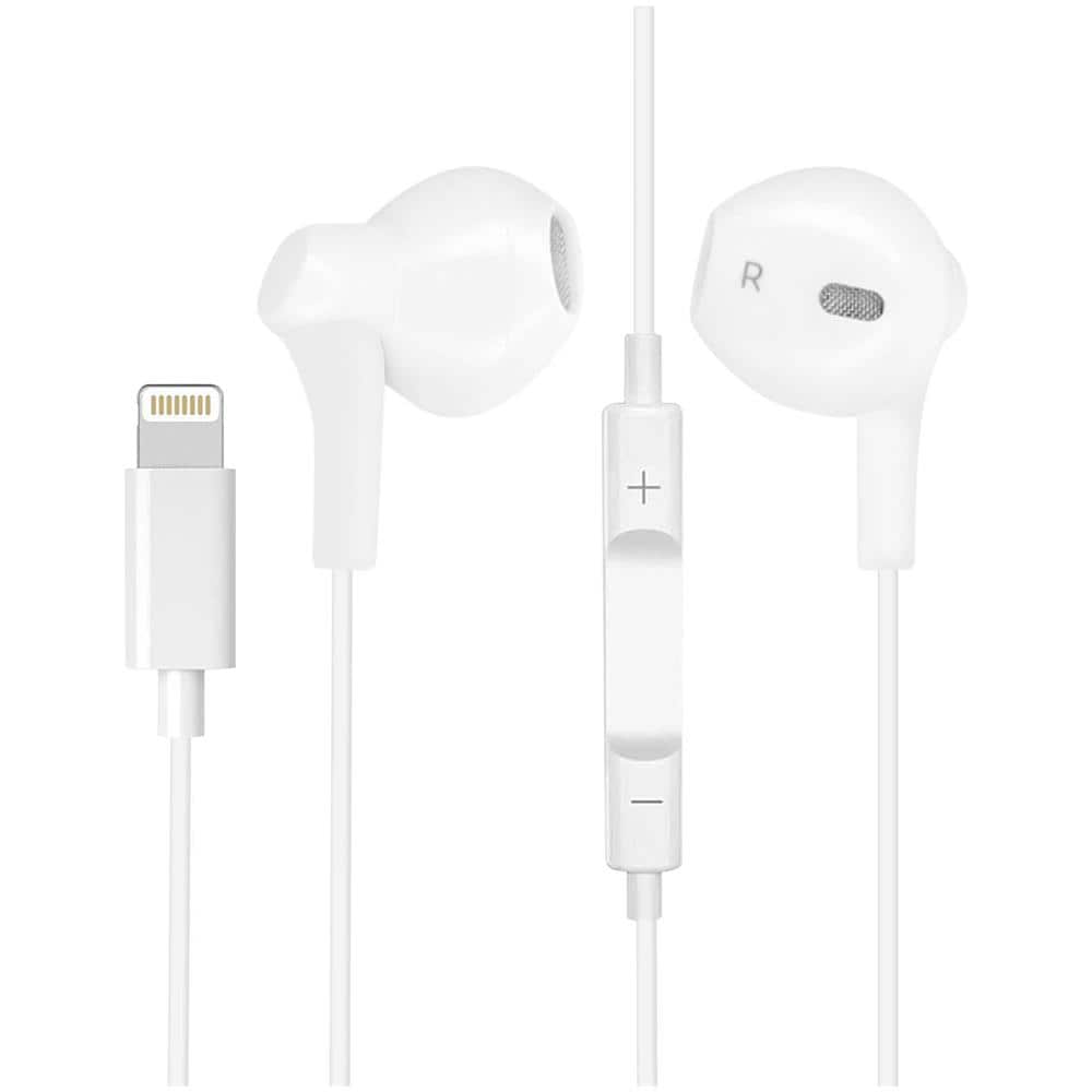 Auricolari Cablati Lightning Telecomando Microfono Connessione Bluetooth Bianco - Foto 1