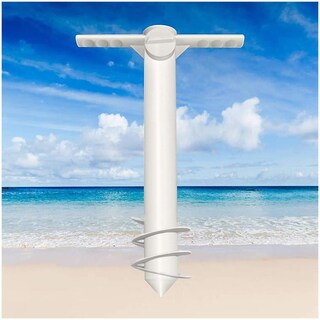 Boxwizard Ancoraggio A Terra A Vite Per Ombrellone E Spiaggia | Supporto Porta Ombrellone In Acciaio Inox | Riempibile Con Sabbia O Acqua | Adatto A Aste Da 22-38mm