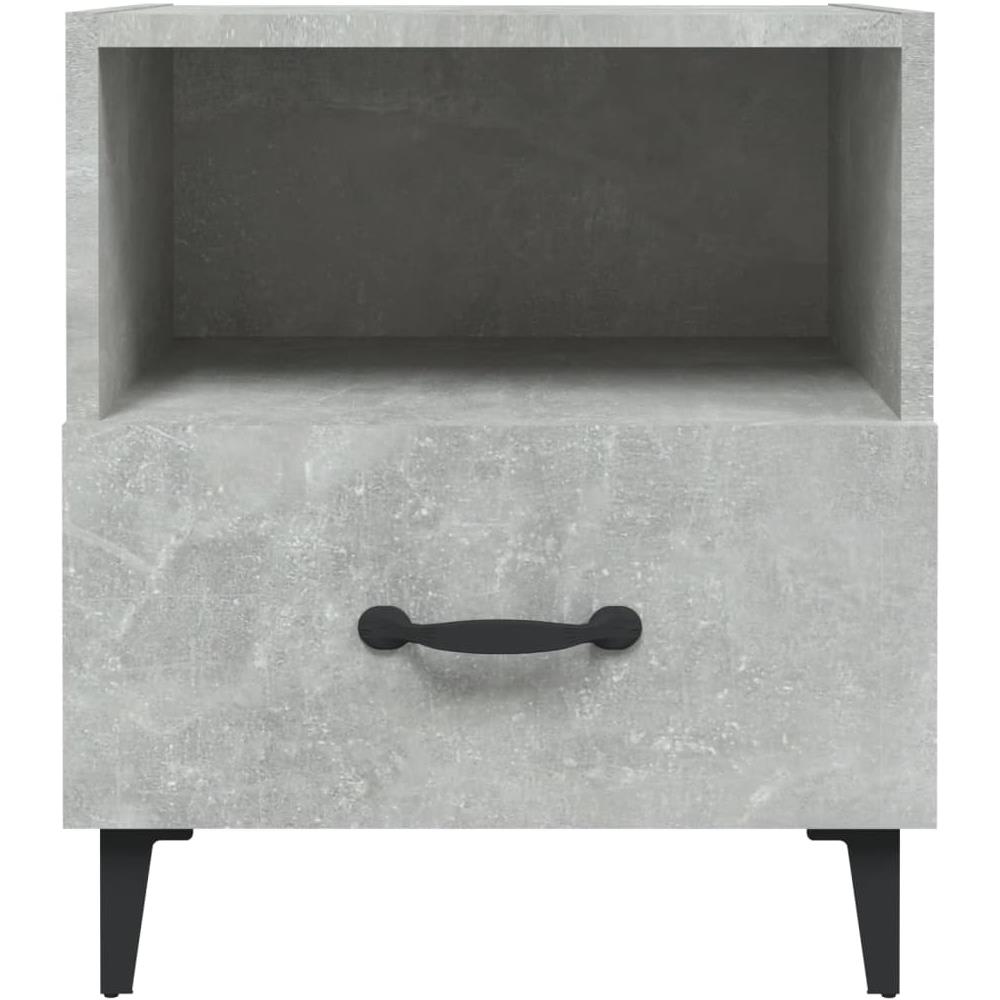 Comodini 2 Pz Grigio Cemento In Legno Multistrato - Foto 3