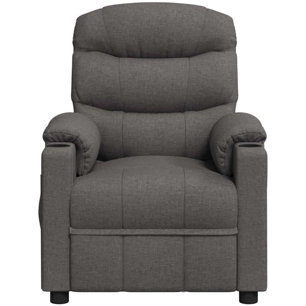 Poltrona Massaggiante Grigio Scuro in Tessuto - Foto 2