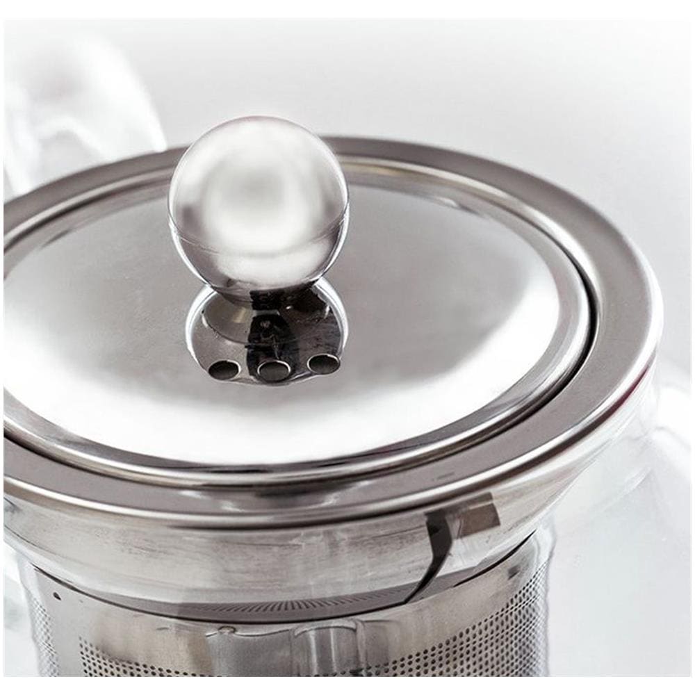 Teiera In Vetro Con Filtro In Acciaio Inox - 0,8l - Foto 1