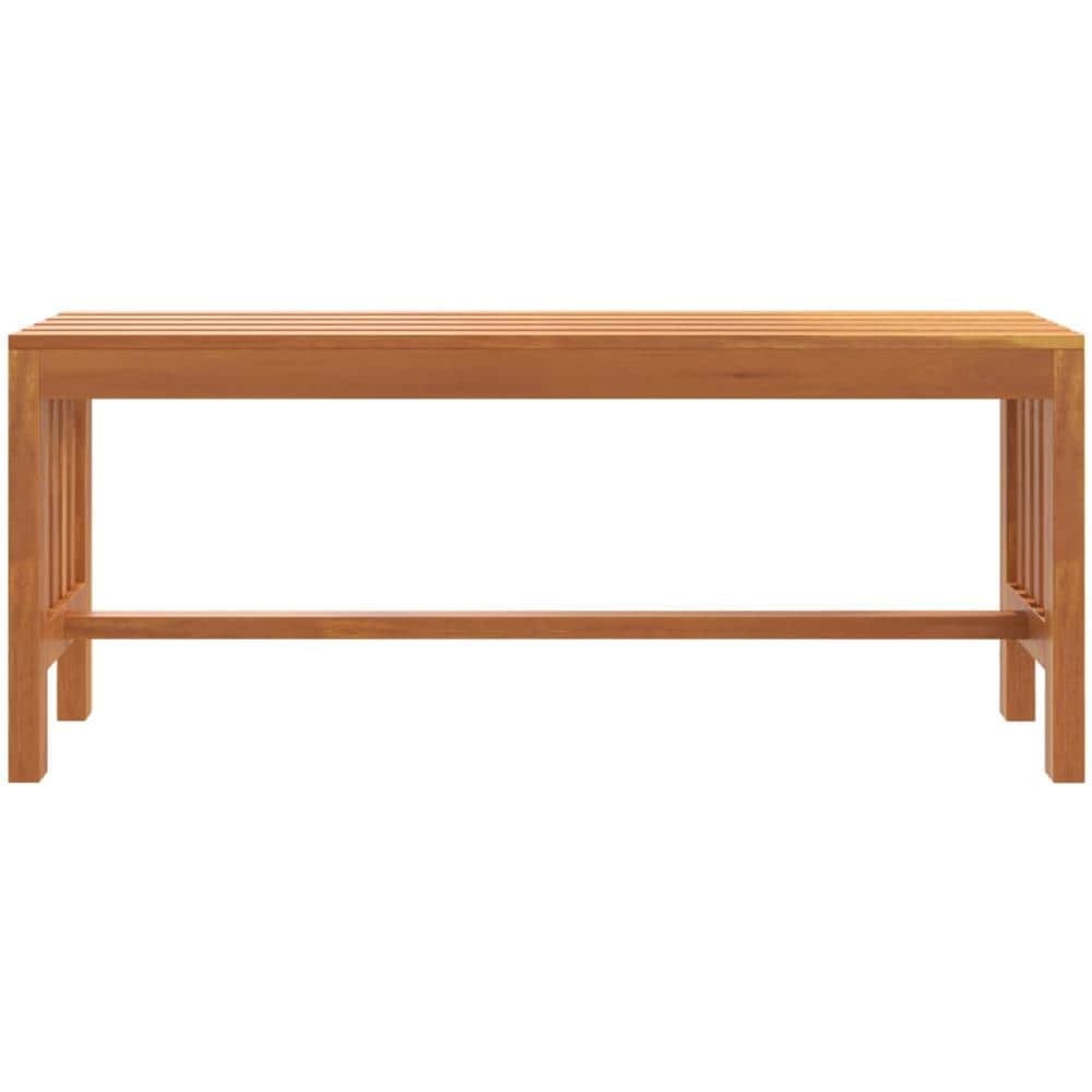 Panca da Giardino 110 cm Legno Massello di Eucalipto - Foto 3