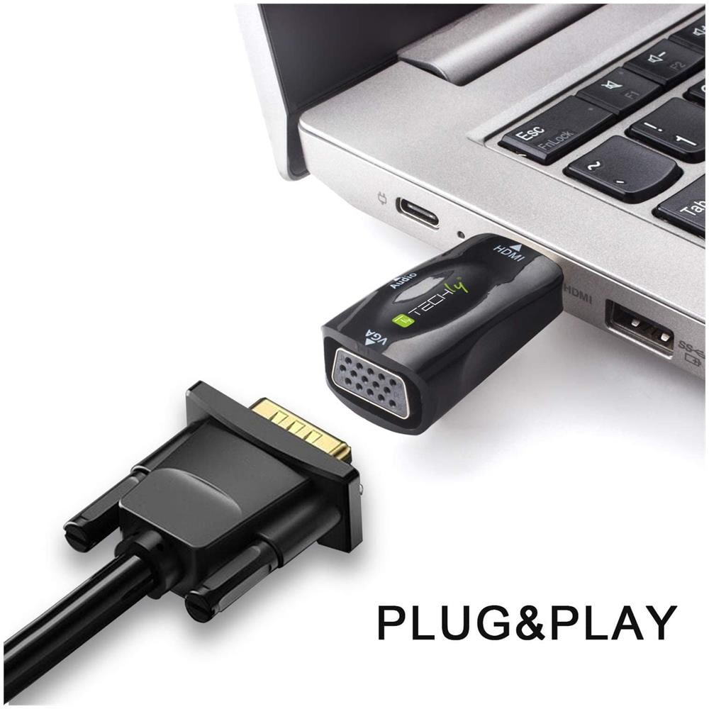 Mini Adattatore Da Hdmi A Vga Con Audio - Foto 3
