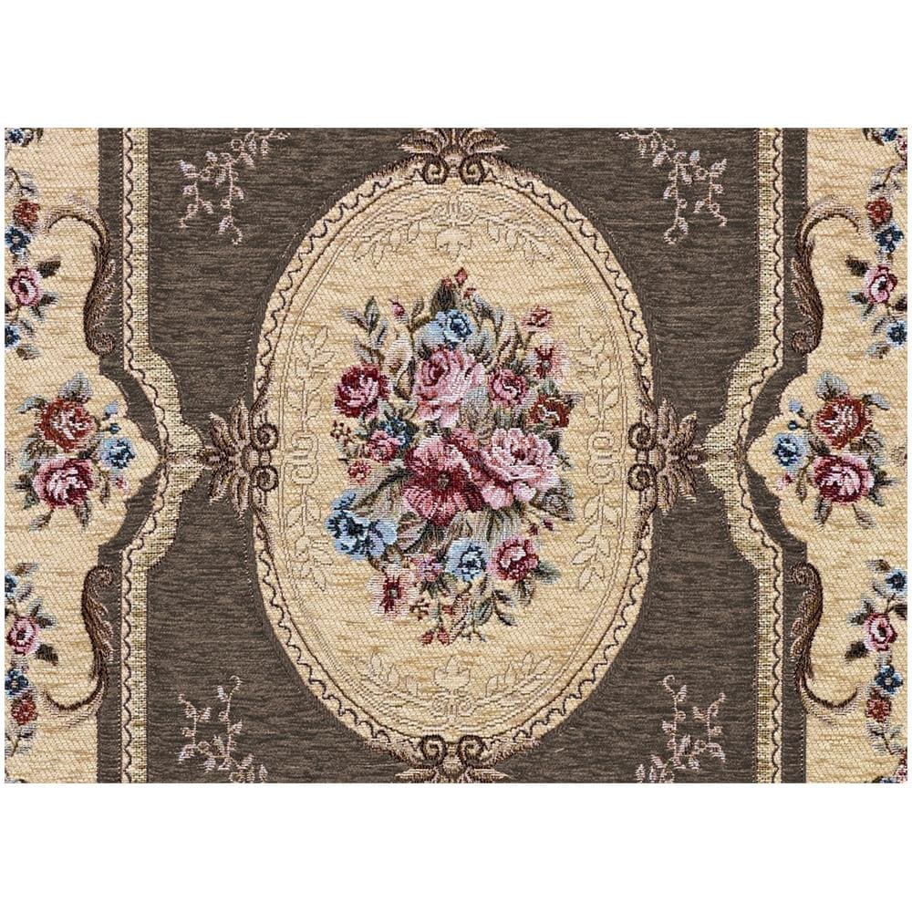 Tappeto Salotto Camera Velour Antiscivolo Mod. Abusson Suardi Vari Colori 65x220cm Fango - Foto 4