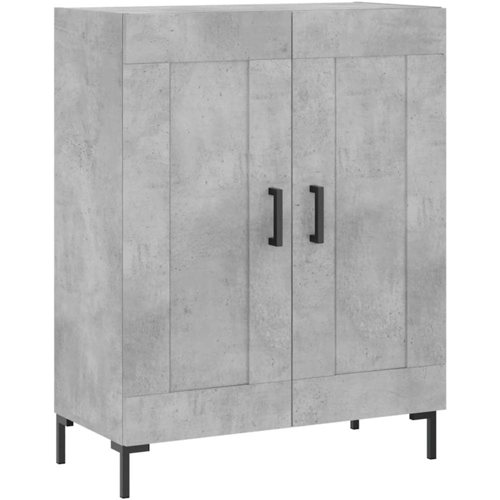 Credenza Grigio Cemento 69,5x34x90 Cm In Legno Multistrato - Foto 2