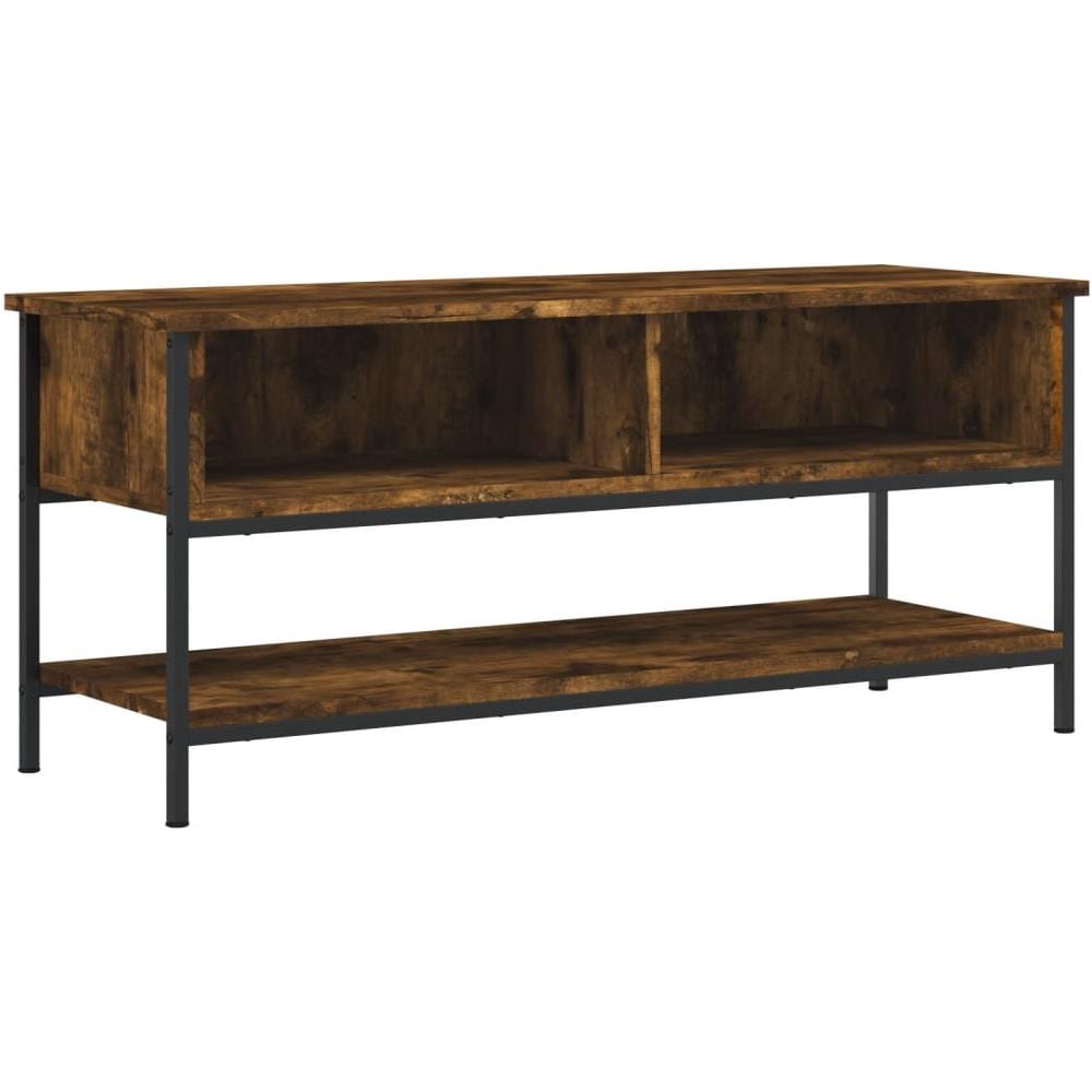 Mobile Porta Tv Rovere Fumo 100x35x45 Cm In Legno Multistrato - Foto 2
