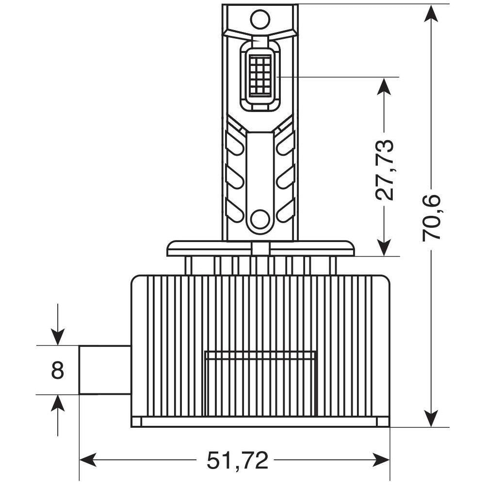 12-24v de A Led Per Conversione Fari Xenon - (d8s) - 35w - 2 Pz - Scatola - Foto 2