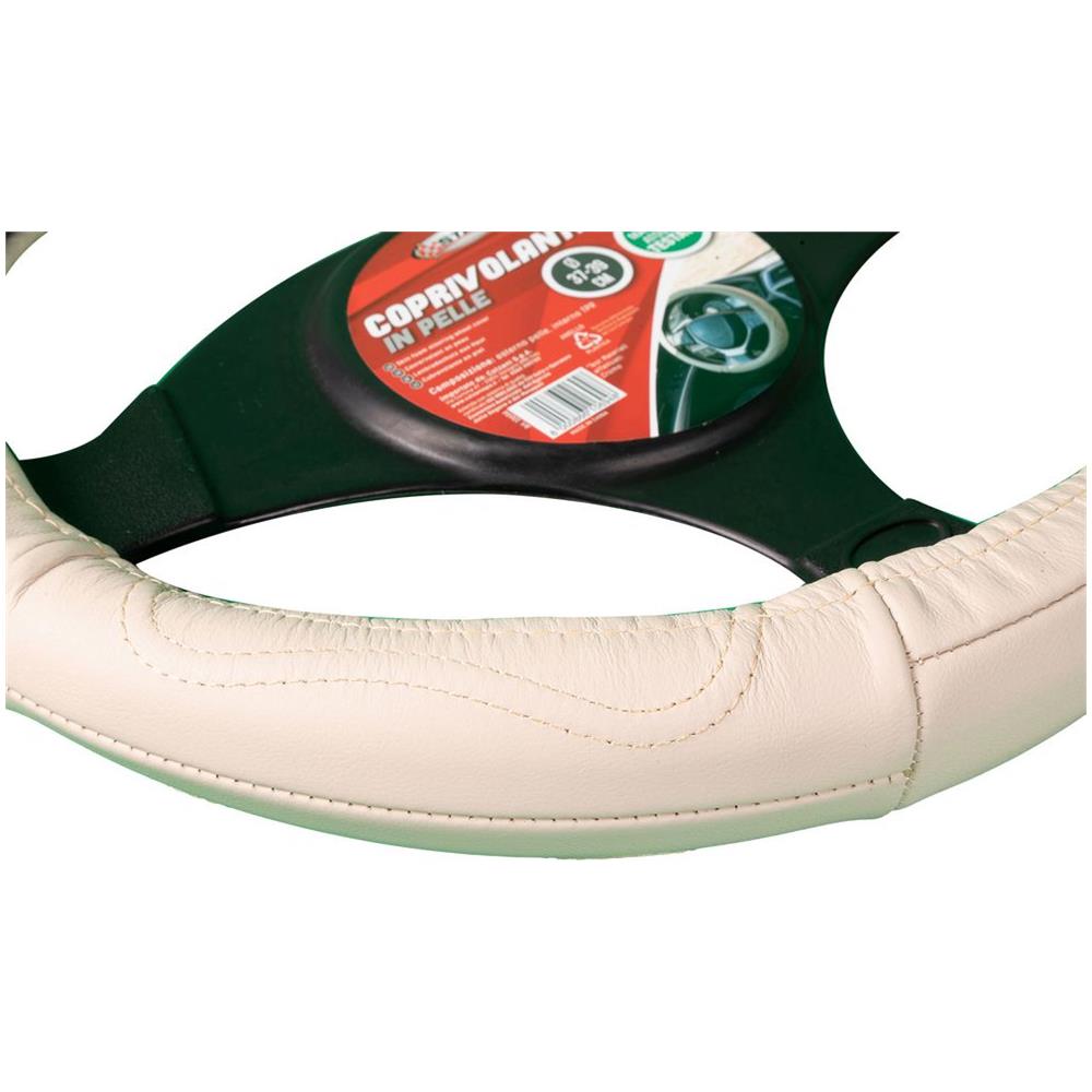 Coprivolante Auto Beige Pelle Adulto Comoditã  Sicurezza 37x39 Protezione, Universale - Foto 2