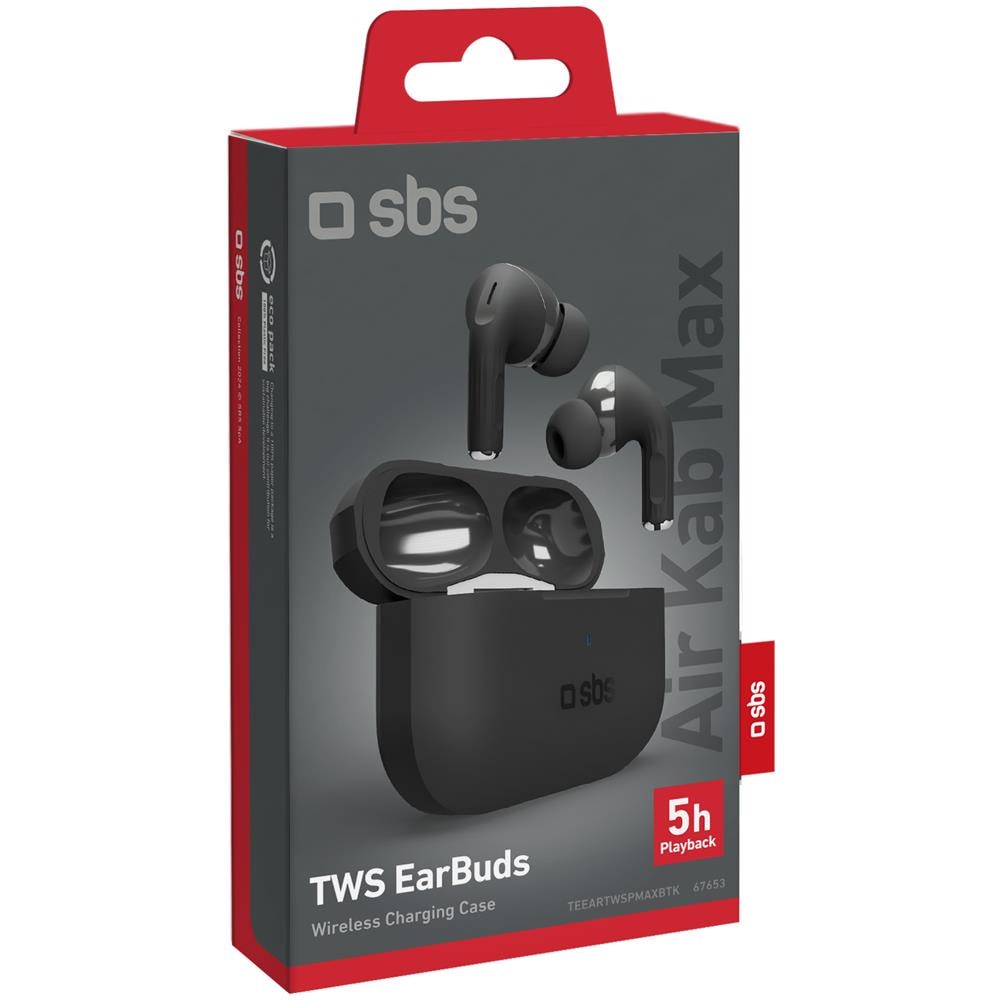 Auricolare TWS con ricarica wireless Colore Nero - Foto 2