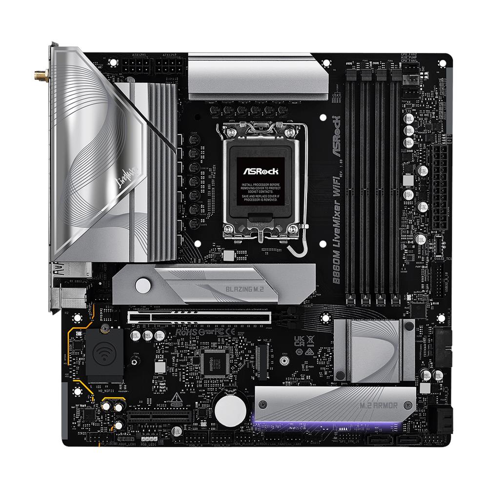 Scheda Madre LiveMixer B860M WIFI Socket LGA 1851 Chipset B860 Micro-ATX - Foto 2