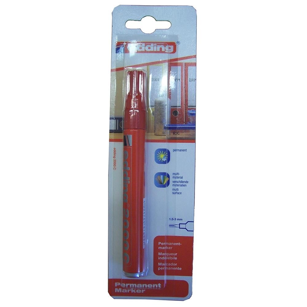Pennarello Puntatonda 2000c, Indelebile, 1,5 - 3 Mm Rosso - Foto 1