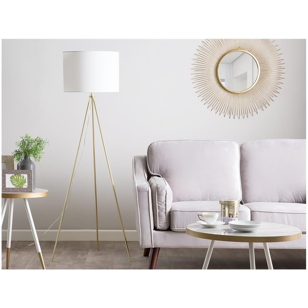 Lampada Da Pavimento Moderna Color Oro E Bianco Vistula - Foto 2