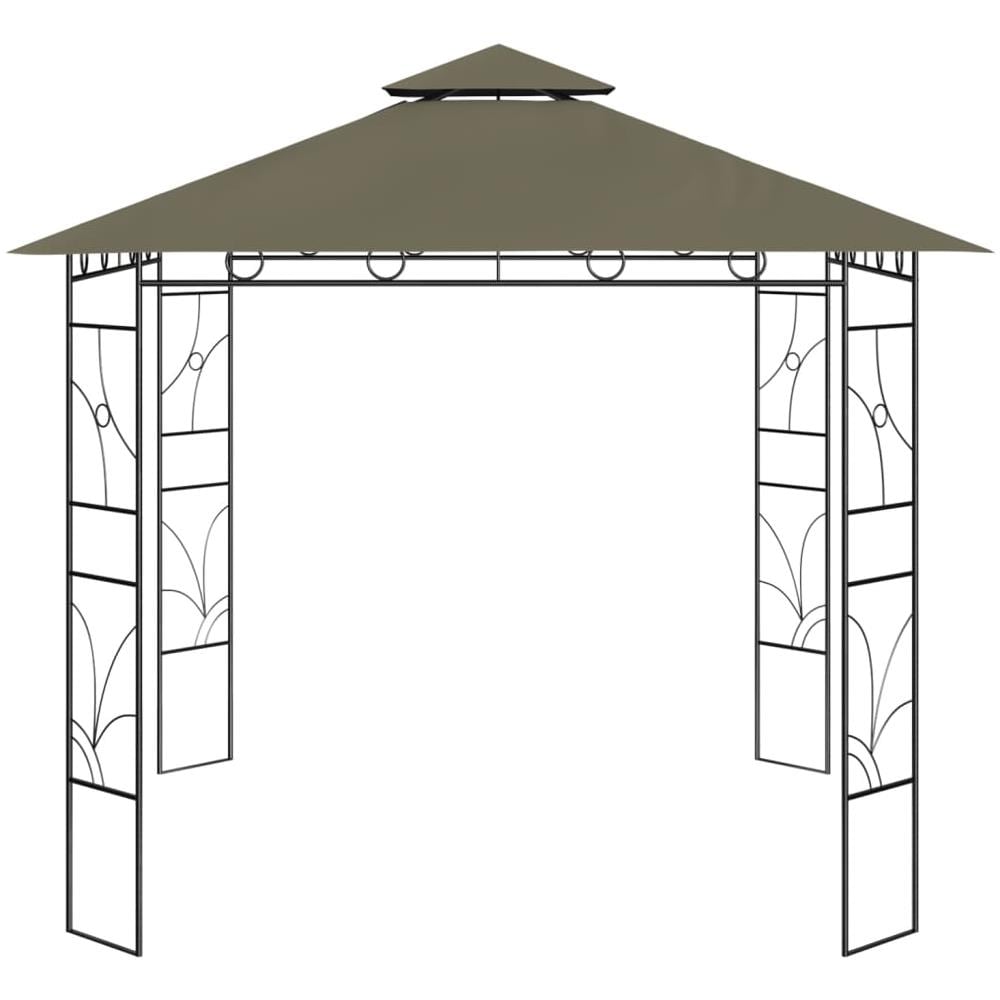 Gazebo 3x3x2,7 m Grigio Talpa 160 g / m² - Foto 2