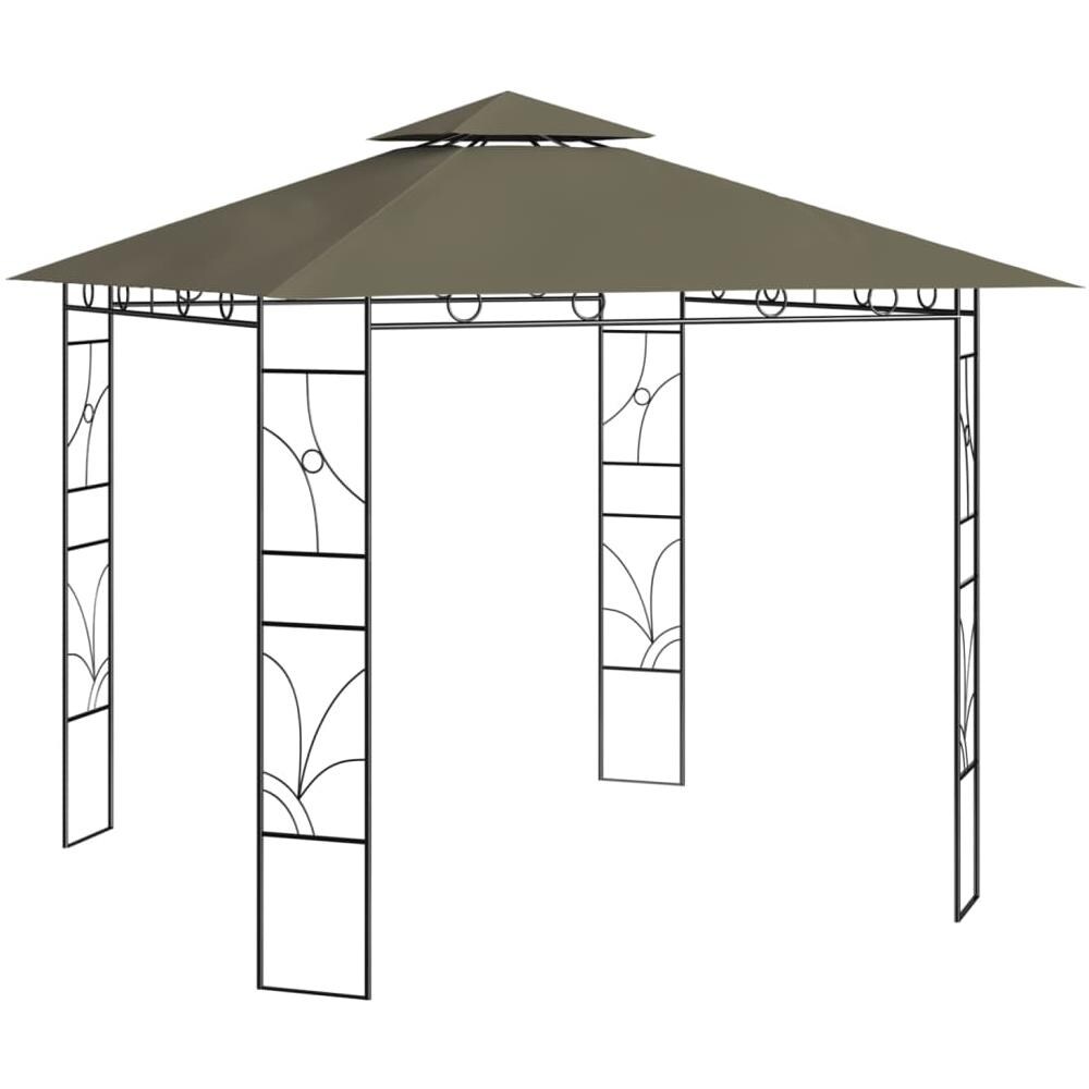 Gazebo 3x3x2,7 m Grigio Talpa 160 g / m² - Foto 1