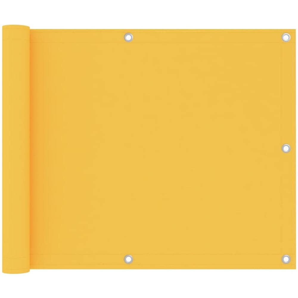 Paravento da Balcone Giallo 75x500 cm in Tessuto Oxford - Foto 1