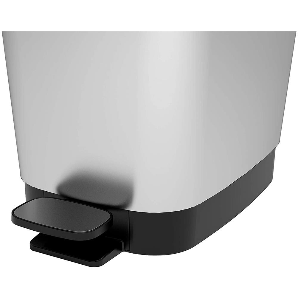 Kis 8071700 Chic Pattumiera S Pattumiera Decorata A Pedale Con Secchio Interno Per Sacchetto Da 10 Lt. 18 X 27x 30 H, Steel, Plastica - Foto 2