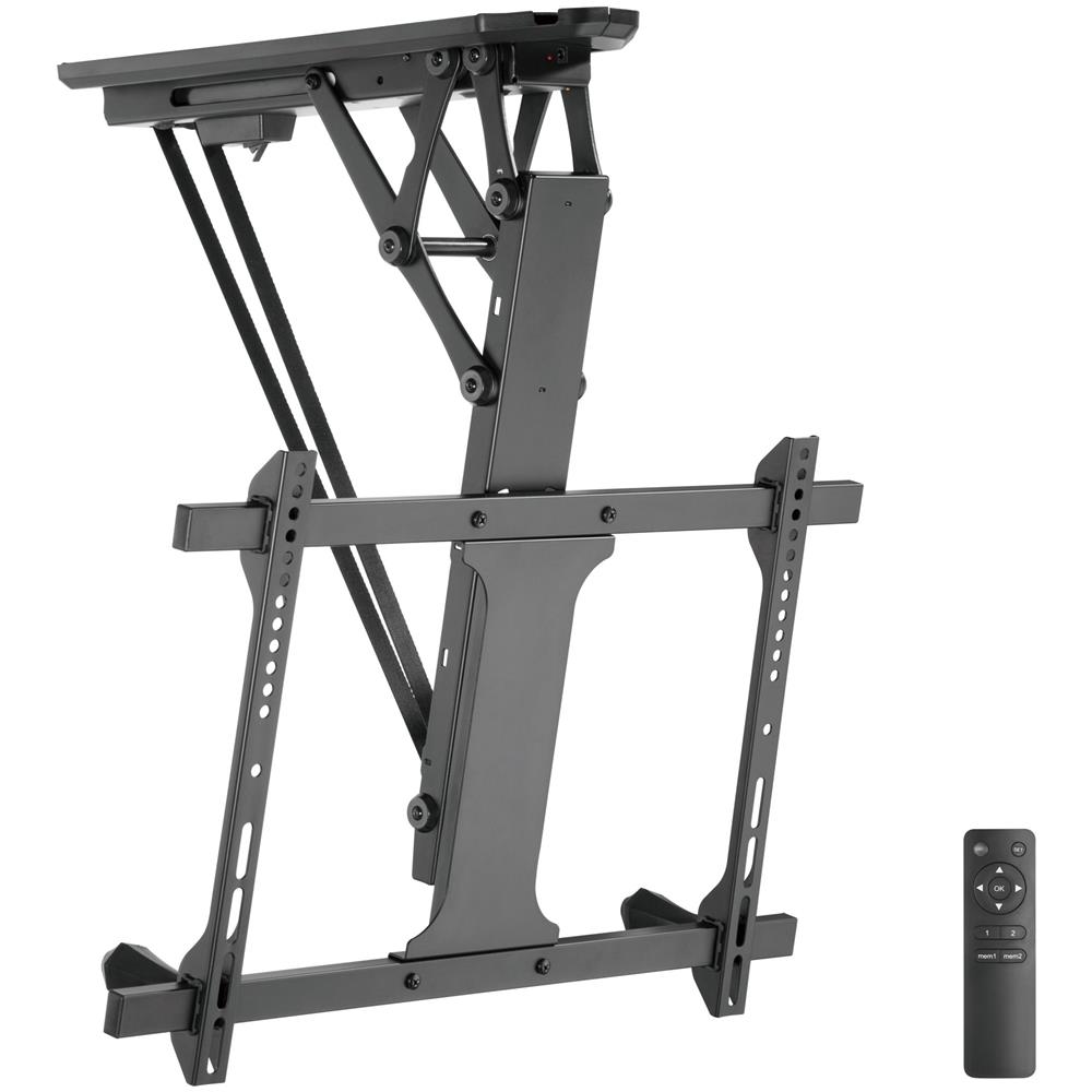 Supporto Professionale Da Soffitto Motorizzato Per Monitor Con Portata 35kg E Vesa Fino A 600x400mm (con Telecomando), Nero - Foto 1