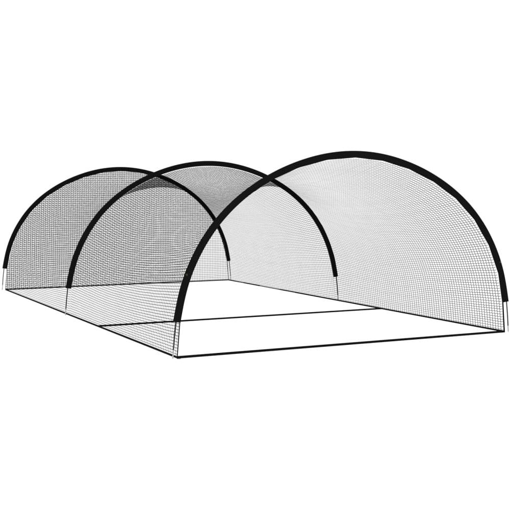 Rete Gabbia Da Battuta Baseball Nera 900x400x250 Cm Poliestere - Foto 2