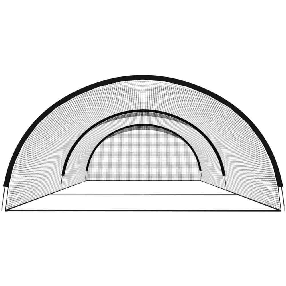 Rete Gabbia Da Battuta Baseball Nera 900x400x250 Cm Poliestere - Foto 3