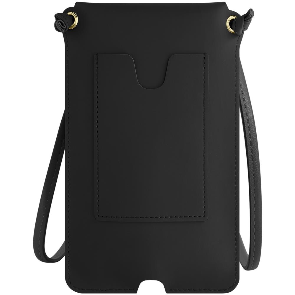 Borsetta A Tracolla Per Smartphone Con Portacarte In Similpelle Nera - Foto 1