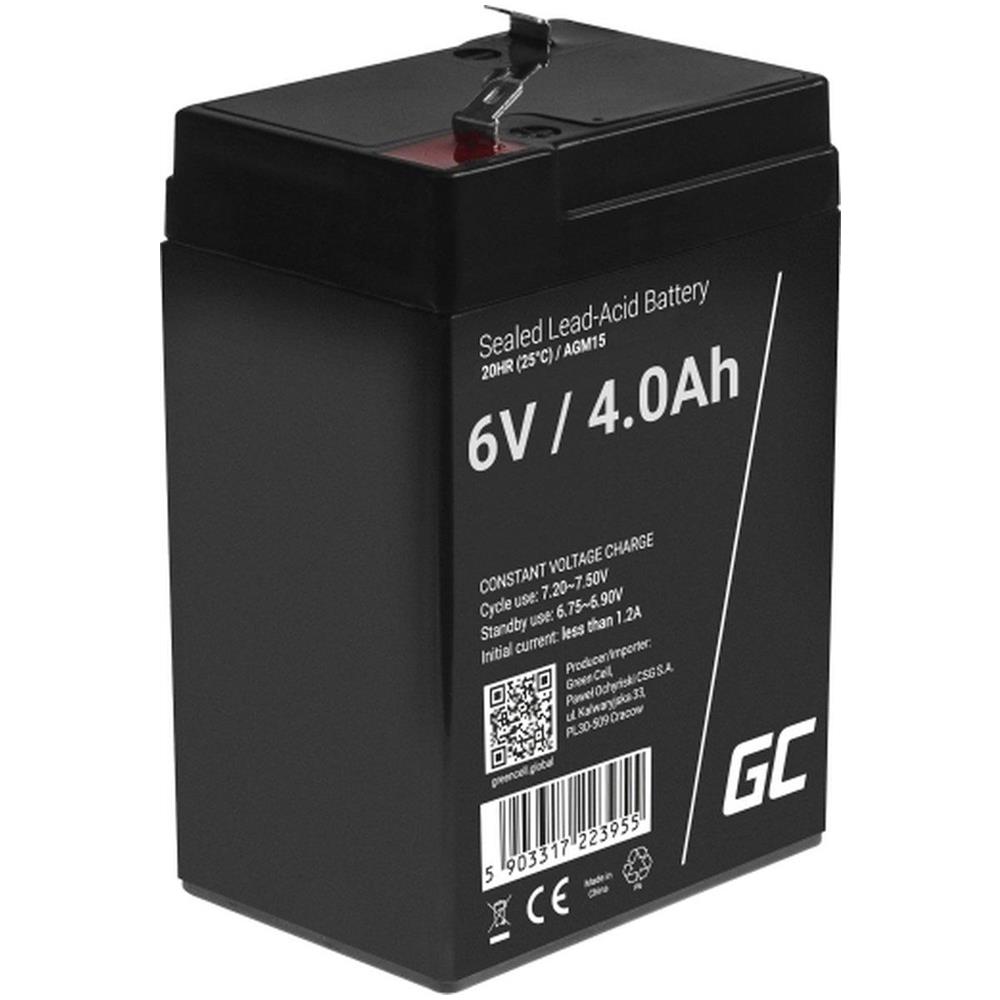Batteria Ups Green Cell Agm15 Sealed Lead Acid (vrla) 6 V 4 Ah - Foto 1