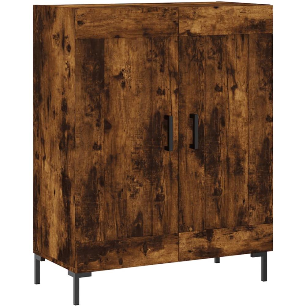 Credenza Rovere Fumo 69,5x34x90 Cm In Legno Multistrato - Foto 2