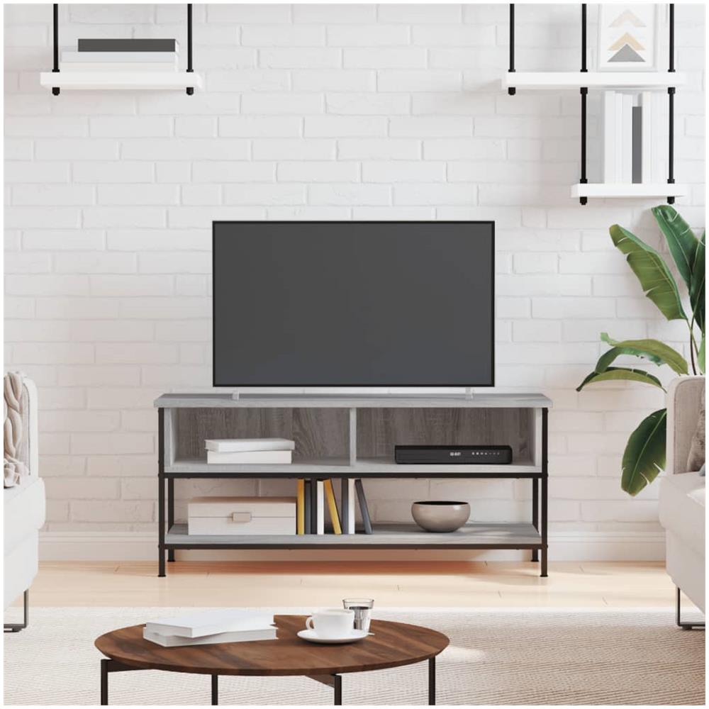 Mobile Porta Tv Grigio Sonoma 100x35x45 Cm In Legno Multistrato - Foto 1