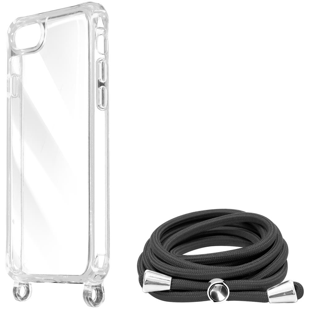 Cover Cordino Per Iphone Se 2022, 2020, 8 E 7 Bumper Serie Corda Trasparente - Foto 2