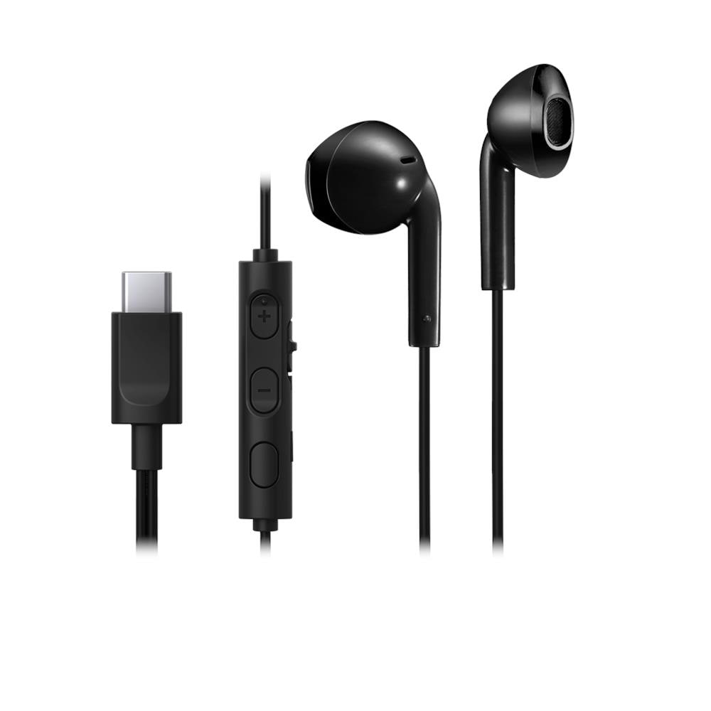 HA-FR17UC Cuffie Cablato In-ear Musica e Chiamate USB tipo-C Nero - Foto 1