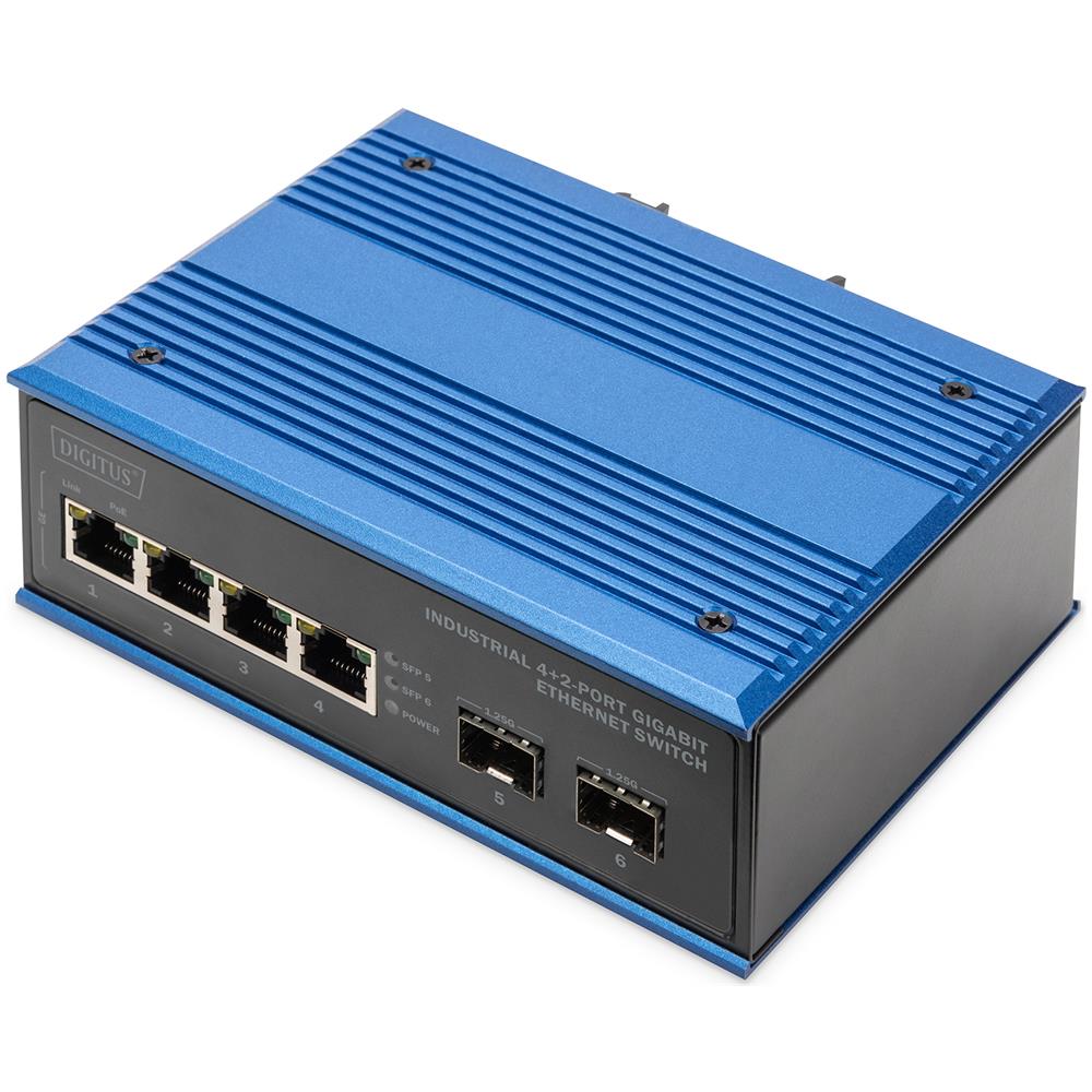 Switch Gigabit Ethernet a 4+2 porte industriale - Foto 1