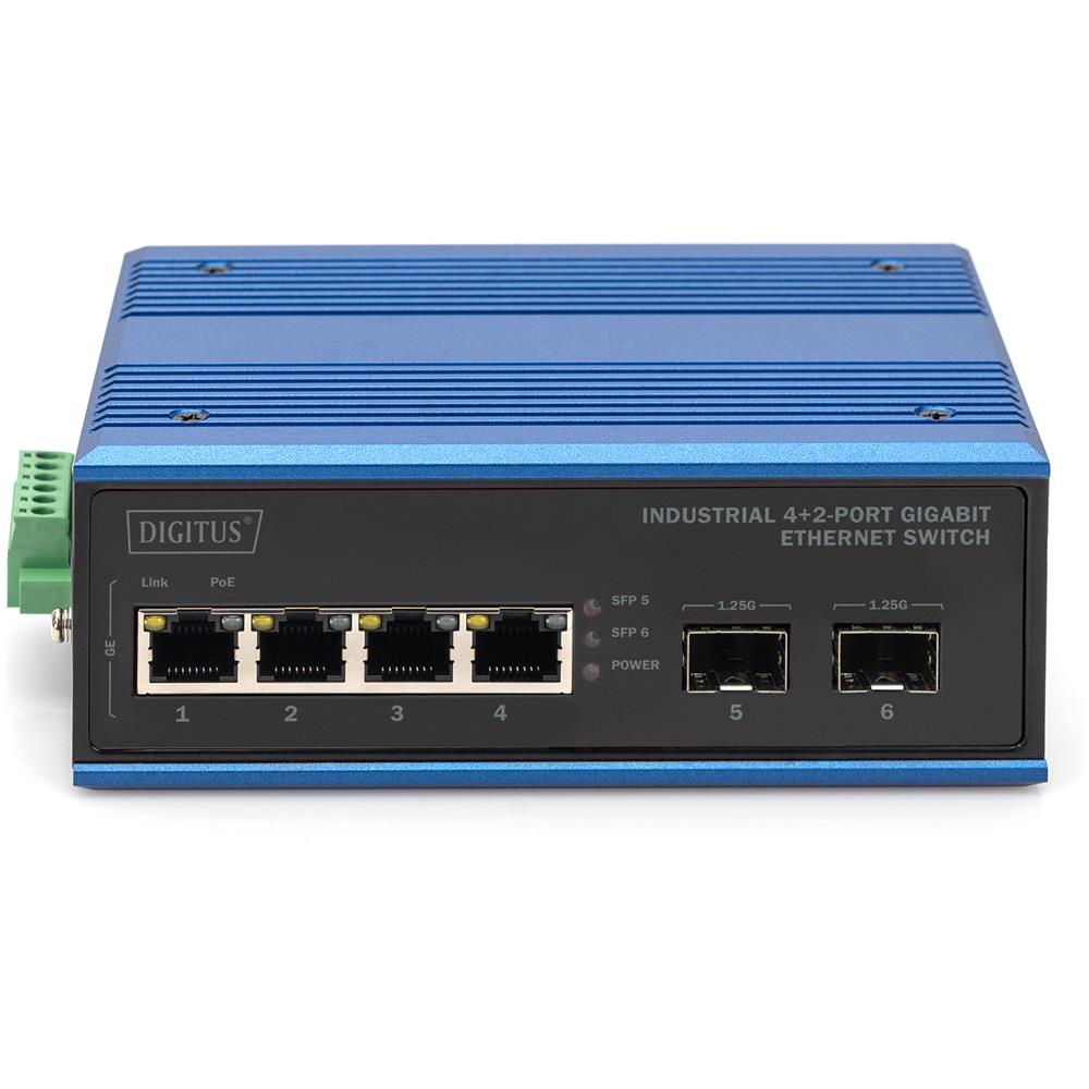 Switch Gigabit Ethernet a 4+2 porte industriale - Foto 4