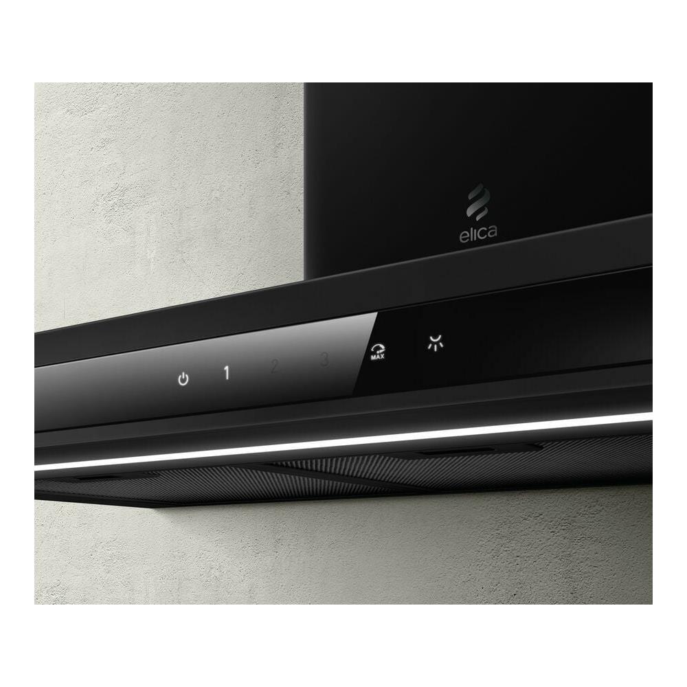 ADELE2-BLK-90 cappa aspirante Cappa aspirante a parete Nero 770 m³ /h A - Foto 2