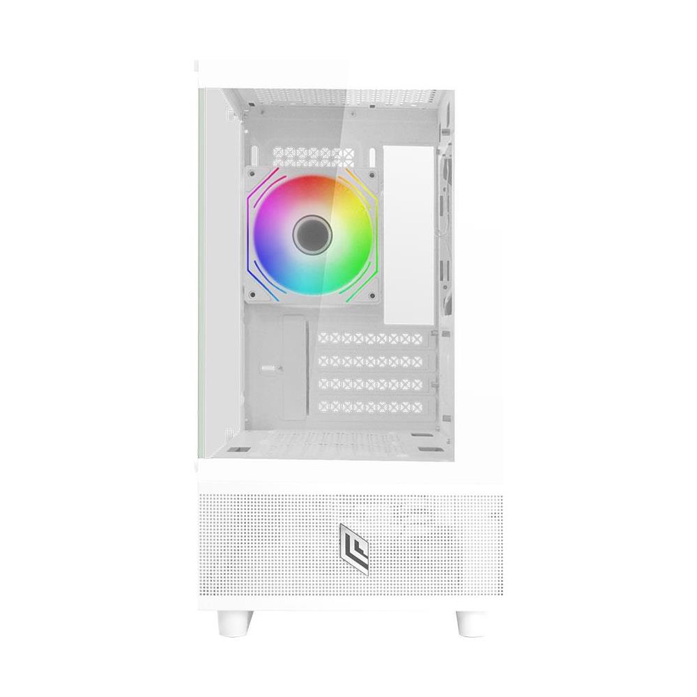Case Micro Atx Fobia L202 Bianco 0.60MM SPCC 2*USB3.0/2.0 1*Fan Argb Front & Side Glass - Foto 1