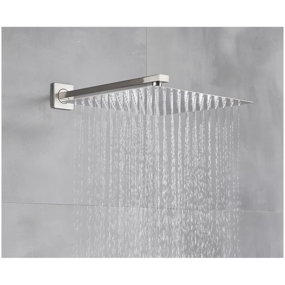 Set miscelatore doccia, Blackswan, tipo M252, modello nichel opaco, con 3 vie e bocca a cascata, misura 40 cm - Foto 4