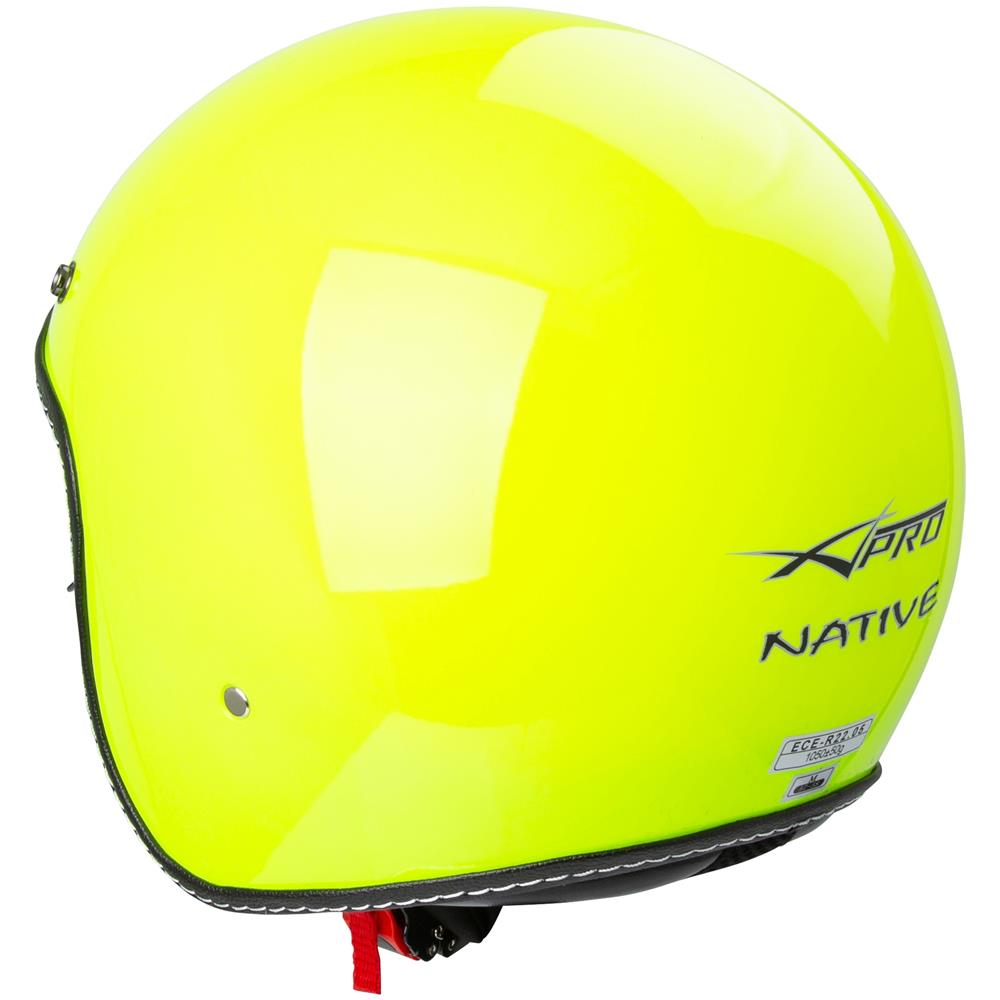 Casco Moto Jet Cafe Racer Omologato Ece 22-05 Parasole Scooter Fluo Xl - Foto 2